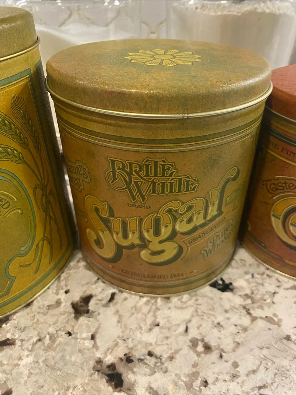 Vintage- 1970’s Storage Tin Set of 4 - Kitchen Canisters